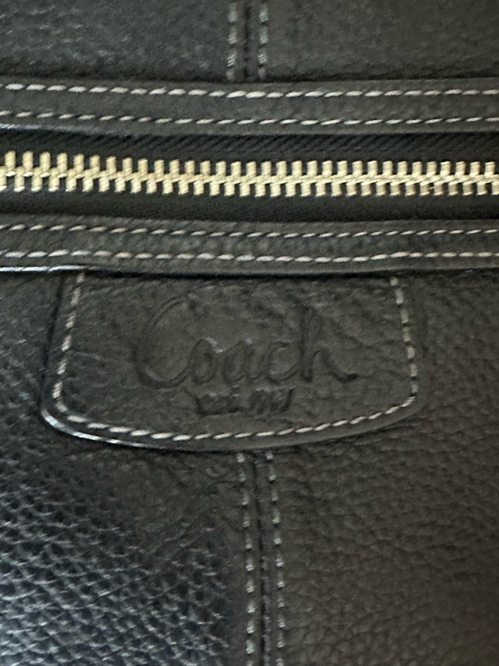 Coach Penelope Hippie Black Pebbled Leather Crossbody Bag Minimalist - Picture 3 of 11